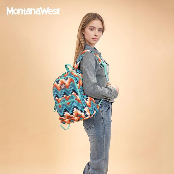6020 Backpack Purse Western Aztec Backpack Purse Lightweight Casual Daypack